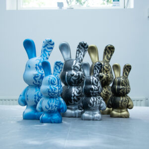 Large calligraffiti bunny